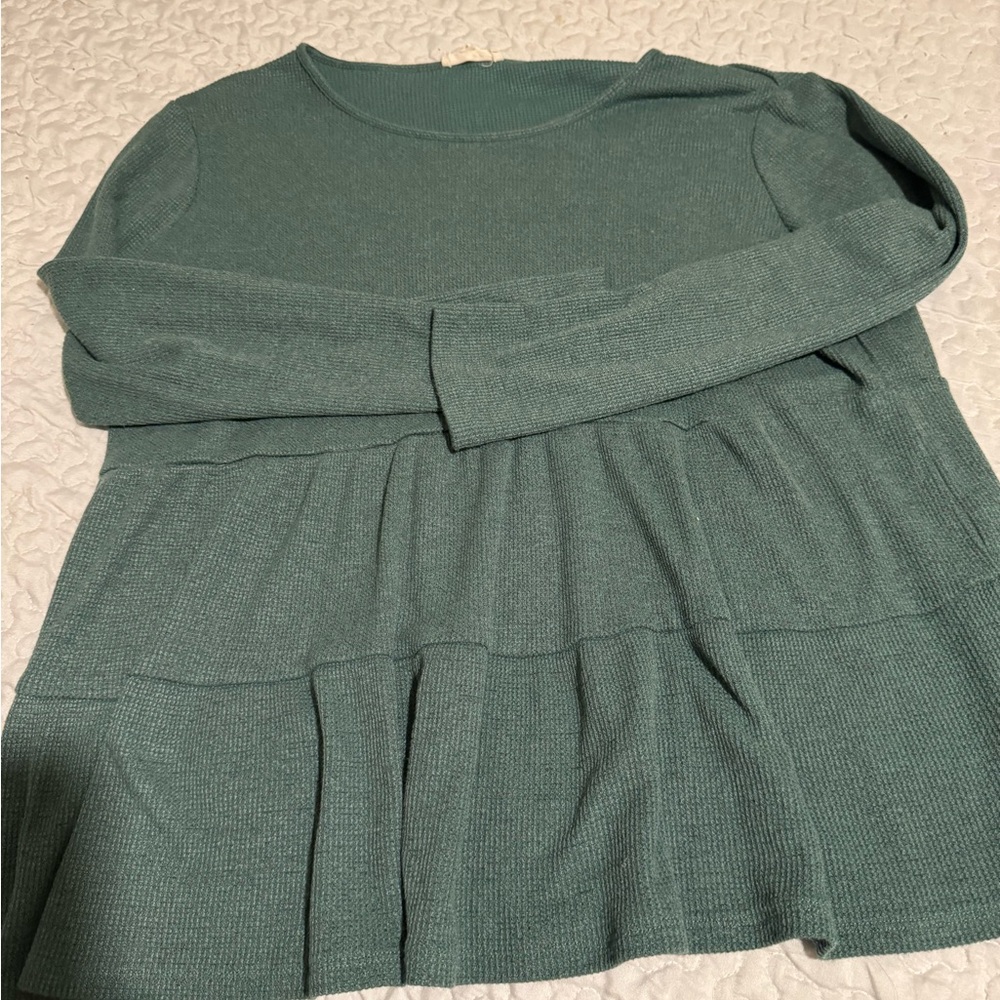 Long sleeve thermal blouse